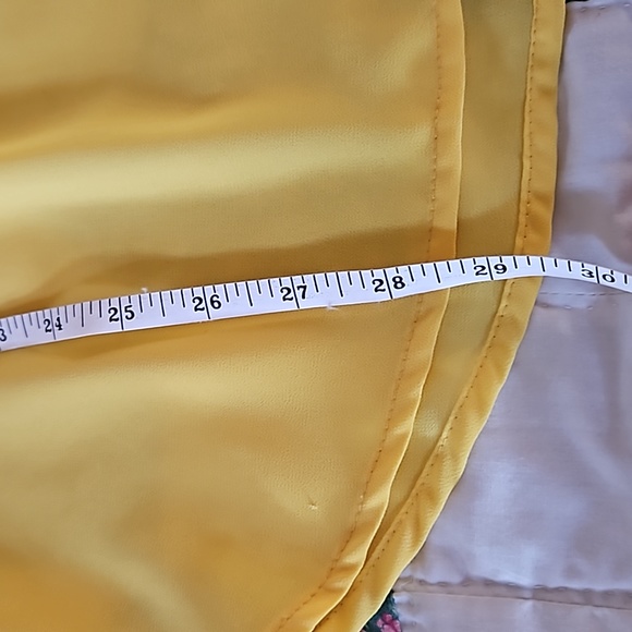 Yellow tunic top with embroidery - Picture 7 of 8